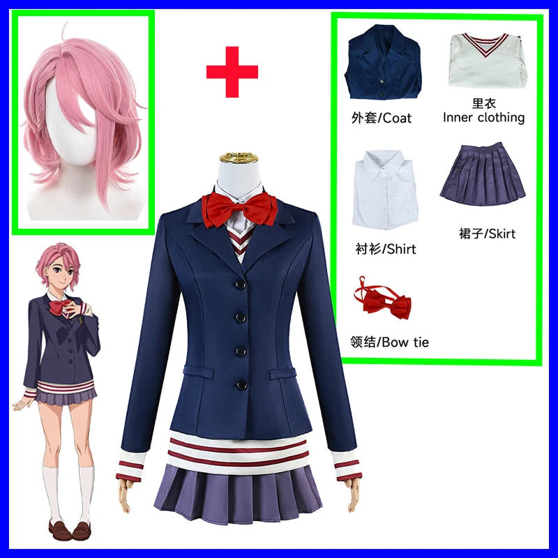 Dandadan Cosplay Aira Shiratori, Momo Ayase, Ken Takakura
