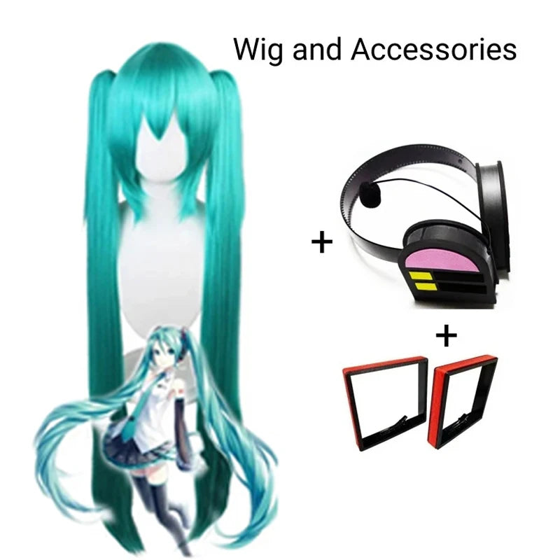 Miku Cosplay Full Set Silver Leather Fabric Suit